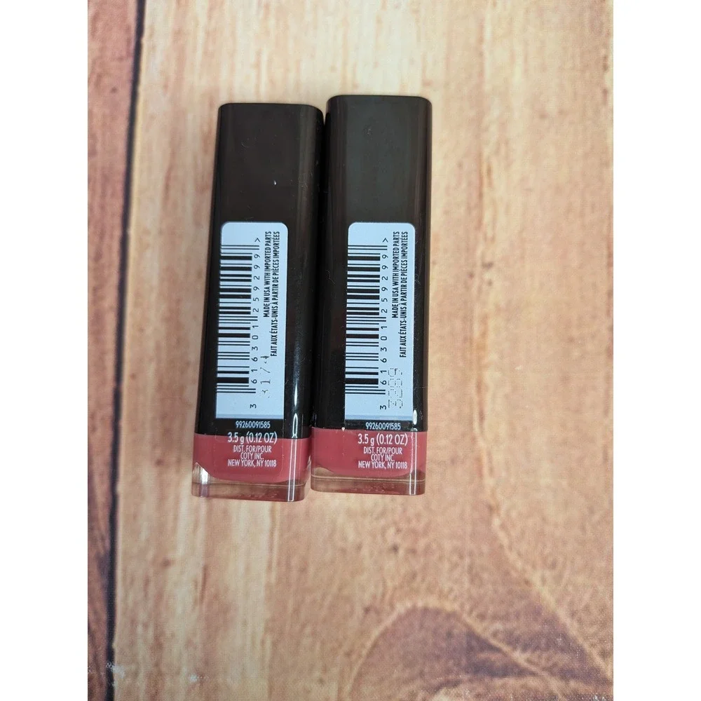 2 Pk CoverGirl Exhibitionist Creme Lipstick 480 Pink Sherbet 0.12 oz